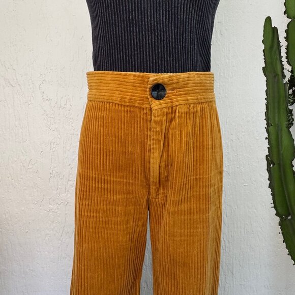 Perfect Fall Pants ZARA Golden Yellow Corduroy Crop (Super Soft!) - Picture 12 of 13